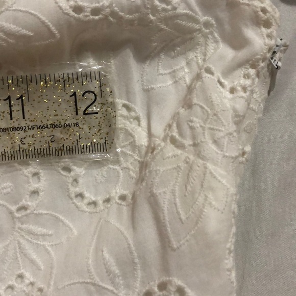 H&M Midi Dress with Eyelet Embroidery Tie Shoulder - Picture 6 of 6